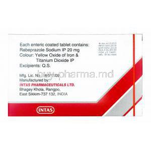 Rabium, Rabeprazole 20mg manufacturer