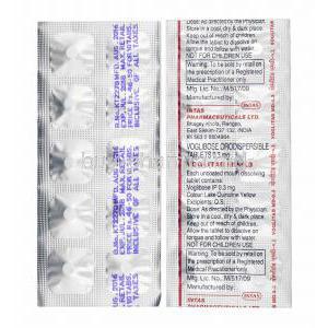 Voglitab MD, Voglibose 0.3mg tablets