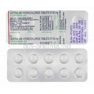 Sertima, Sertraline 25mg tablets