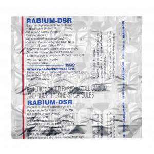Rabium-DSR, Domperidone/ Rabeprazole