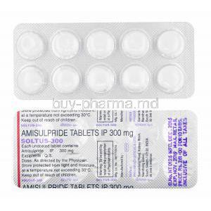 Soltus, Amisulpride 300mg tablets