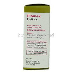 Flomex,  Fluorometholone Eye Drops Manufacturer Information