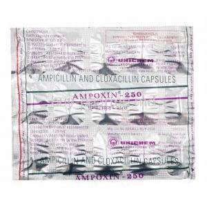 Ampoxin, Ampicillin and Cloxacillin 250mg capsules