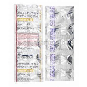 Bitelsar HS, Telmisartan and Chlorthalidone 80mg tablets