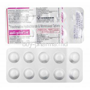 Allerfex M, Montelukast and Fexofenadine tablets