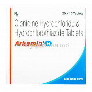 Arkamin H, Clonidine/ Hydrochlorothiazide