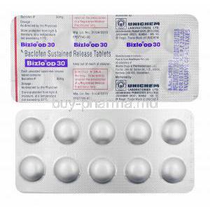 Bizlo OD, Baclofen 30mg tablets