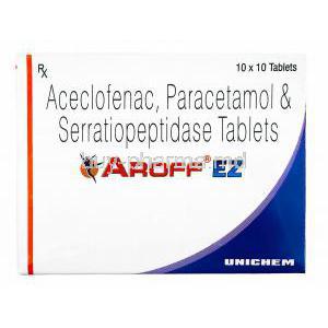 Aroff EZ, Aceclofenac/ Paracetamol/ Serratiopeptidase