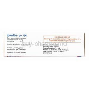 Inmecin, Indomethacin 50mg manufacturer