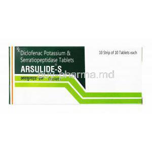 Arsulide S, Diclofenac Potassium/ Serratiopeptidase