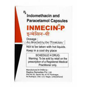 Inmecin P, ndomethacin and Paracetamol manufacturer