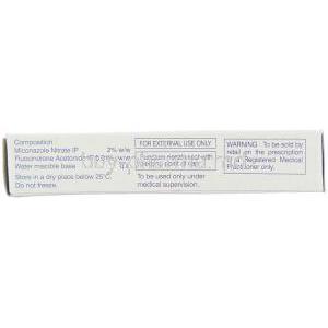 Zole-F, Miconazole Nitrate/ Fluocinolone Acetonide 2%/ 0.01% 15 gm Ointment composition