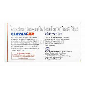 Clavam XR, Amoxicillin and Clavulanic Acid manufacturer