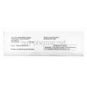 Alcipro, Ciprofloxacin 250mg composition