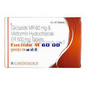 Euclide M, Gliclazide and Metformin 60mg