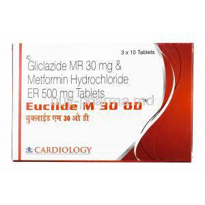 Euclide M, Gliclazide and Metformin 30mg