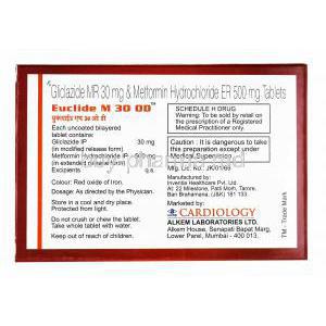 Euclide M, Gliclazide and Metformin 30mg manufacturer