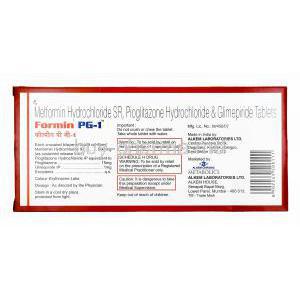 Formin PG, Glimepiride, Metformin and Pioglitazone 1mg manufacturer