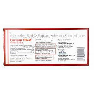 Formin PG, Glimepiride, Metformin and Pioglitazone 2mg manufacturer