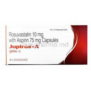 Jupiros-A. Rosuvastatin 10mg and Aspirin 75mg