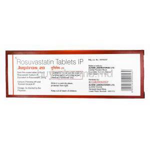 Jupiros, Rosuvastatin 20mg manufacturer