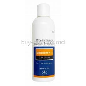 Minokem-N Solution, Tretinoin,  Azelaic Acid and Minoxidil 5% bottle