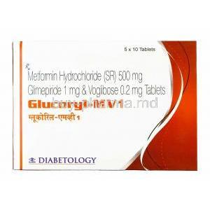 Glucoryl-MV, Glimepiride/ Metformin/ Voglibose