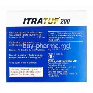 Itratuf, Itraconazole 200mg manufacturer