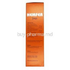 Hemfer Syrup composition