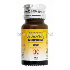 Noworm Oral Suspension, Albendazole bottle