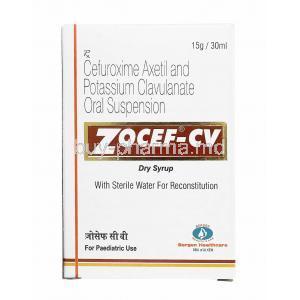 Zocef-CV Dry Syrup, Cefuroxime/ Clavulanic Acid
