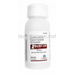 Zocef-CV Dry Syrup, Cefuroxime and Clavulanic Acid container