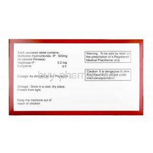 Voglikem-M, Metformin and Voglibose 0.2mg composition