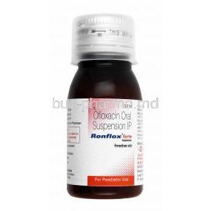 Ronflox Fortel Suspension, Ofloxacin bottle
