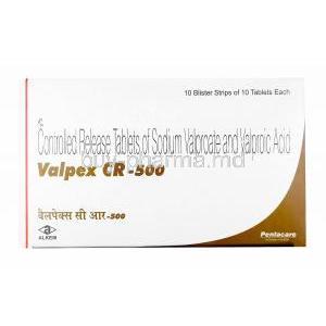 Valpex CR, Sodium Valproate 500mg
