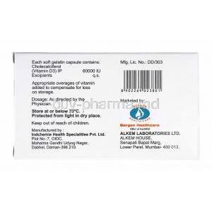 Uprise-D3, Cholecalciferol 60,000IU manufacturer