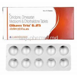 Olkem Trio, Olmesartan/ Cilnidipine/ Chlorthalidone