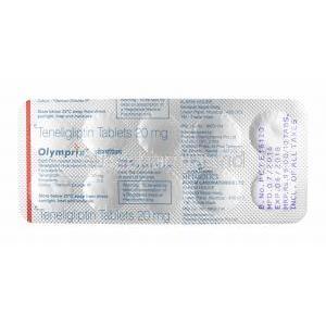 Olymprix, Teneligliptin tablets back
