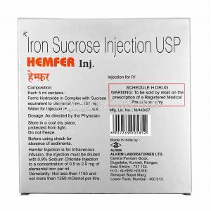 Hemfer Injection, Iron Sucrose, manufacturer