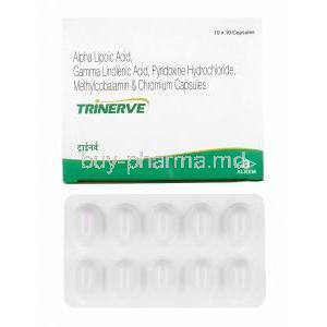 Trinerve, Alpha Lipoic Acid/ Gamma Linolenic Acid/ Pyridoxine/ Methylcobalamin/ Chromium