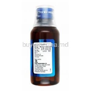 Emty Oral Solution, Lactulose bottle back