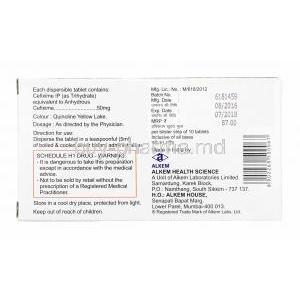 Taxim-O DT, Cefixime 50mg composition