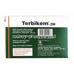Terbikem, Terbinafine 250mg manufacturer