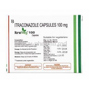 Itraveg, Itraconazole 100mg composition