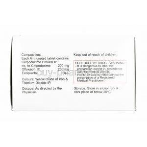 Swich-O, Cefpodoxime and Ofloxacin composition