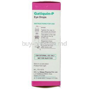 Gatiquin-P, Gatifloxacin/ Prednisolone Eye Drops direction