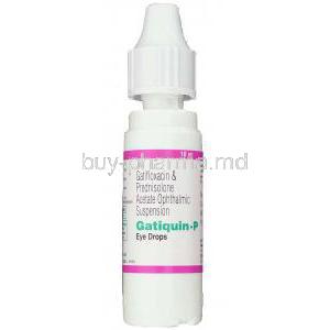Gatiquin-P, Gatifloxacin/ Prednisolone Eye Drops bottle