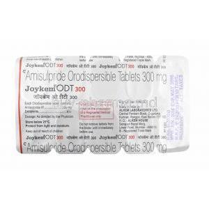 Joykem DT, Amisulpride  300mg tablets back