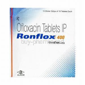 Ronflox, Ofloxacin 400mg box