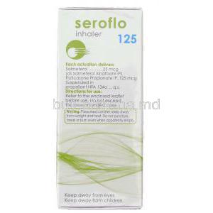 Seroflo, Generic  Advair,  Salmeterol 25 Mcg/ Fluticasone 125 Mcg Inhaler